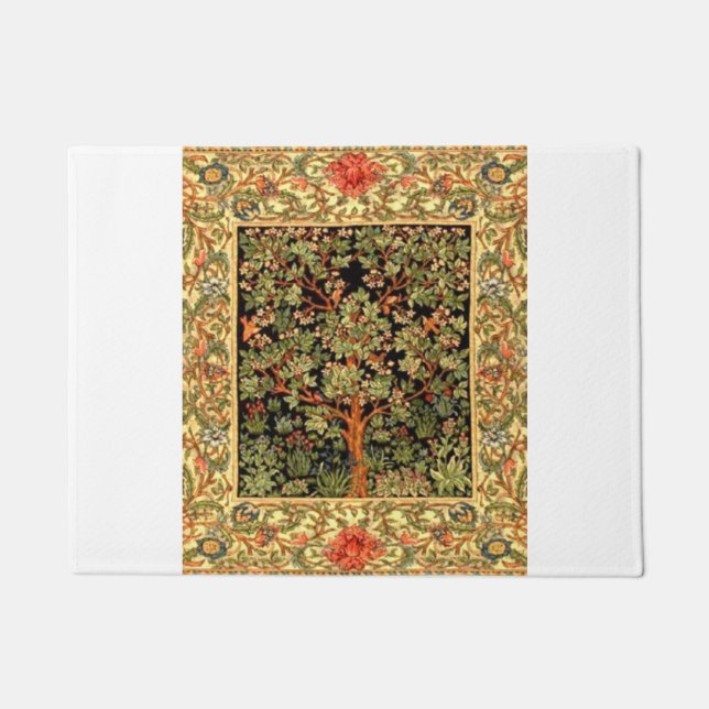 Paillasson William Morris - Motif De L'Arbre De Vie (Devant)