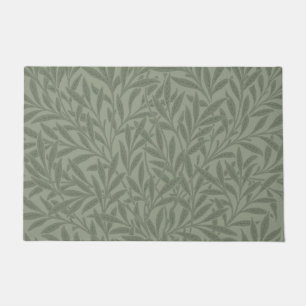 Paillasson William Morris Motif Saule Antique Vert Sauge