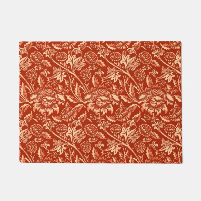 Paillasson William Morris Sunflower, Mandarin Orange (Devant)