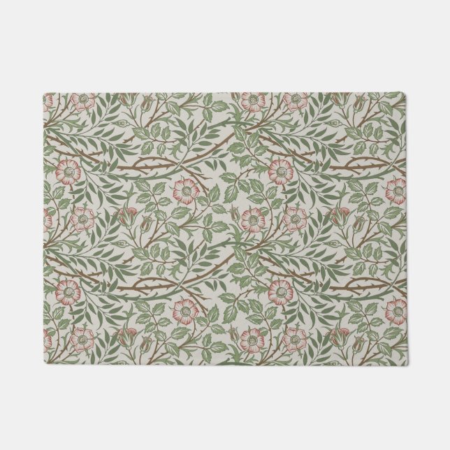 Paillasson William Morris Sweetbrie Floral Art Nouveau (Devant)
