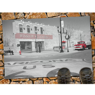 Paillasson Winslow Arizona Route 66 Red Splash Photo