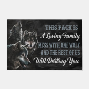 Paillasson Wolf cool Dit Doormat, Citations Amusantes
