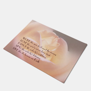 Paillasson Work Love Dance Soft Rose Inspirational Citation