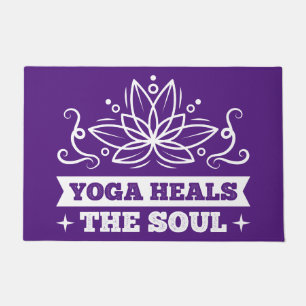 Paillasson Yoga guérit Soul Citation Zen Méditation Namaste