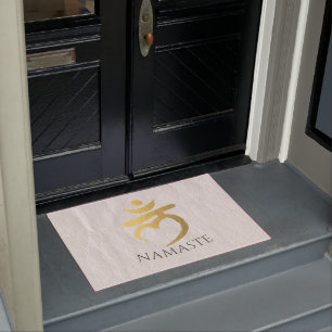 Paillasson Yoga Studio Bienvenue Méditation Racine Chakra Sym