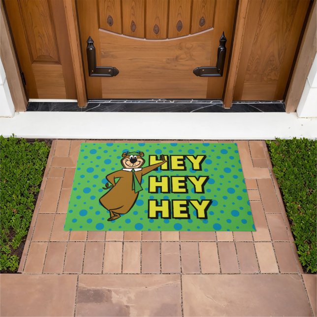 Paillasson Yogi Bear Hey Hey Hey (De plein air)