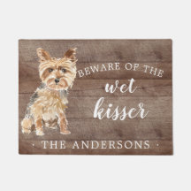 Yorkshire Terrier.Dog Porte personnalisée Mat