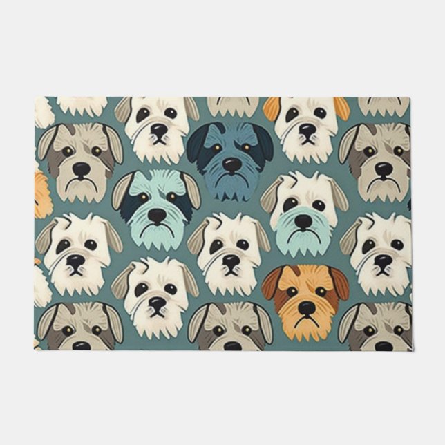 Paillasson Yorkshire Terrier Motif (Devant)