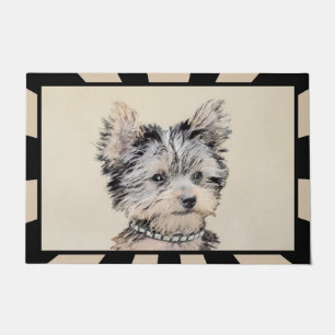 Paillasson Yorkshire Terrier Puppy Peinture Chien original