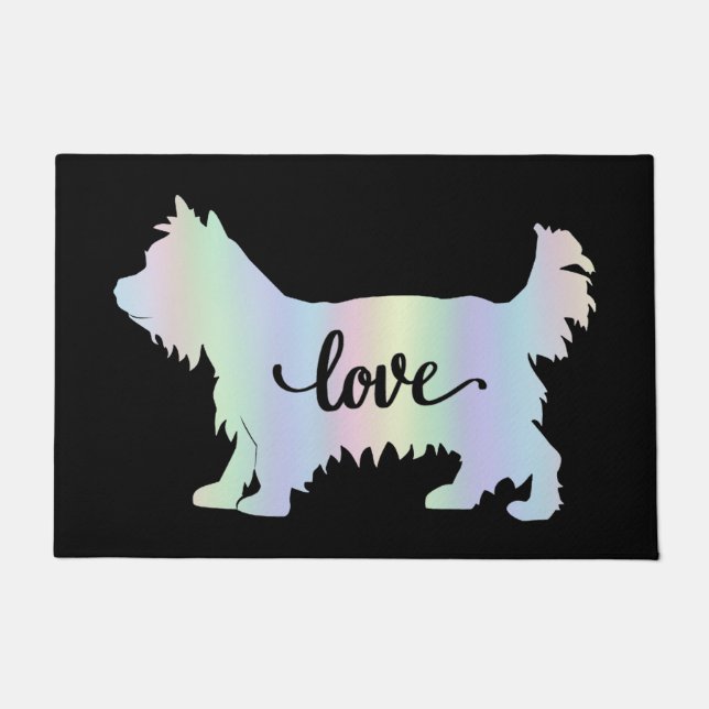 Paillasson Yorkshire Terrier Race Love (Devant)