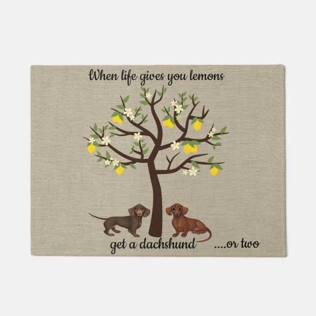 Paillasson You Lemons Door Mat When Life Gives (Devant)