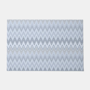 Paillasson Zigzag bleu clair
