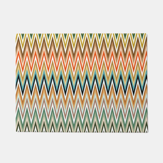 Paillasson Zigzag Multicolor Motif (Devant)