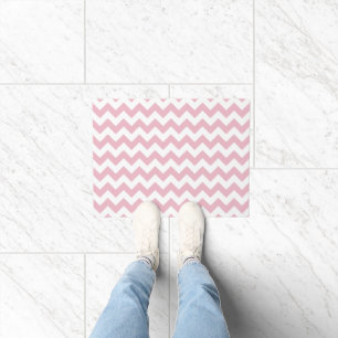 Paillasson Zigzag rose, Chevron rose, Motif géométrique