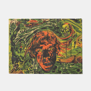 Paillasson Zombies d'Halloween Vintage, art de rue Grafitti