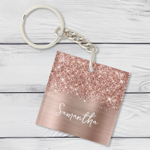 Pailleté Rose Gold Glam Nom Photo