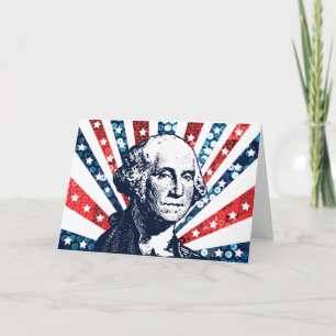 Pailletten George Washington Karte