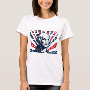 Pailletten George Washington T-Shirt