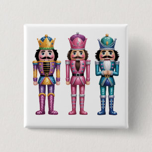 Pailletten Nussknacker Weihnachten Familie Preppy Button