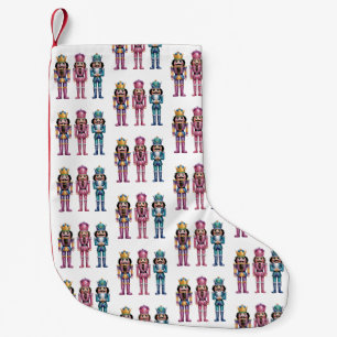 Pailletten Nussknacker Weihnachten Familie Preppy  Kleiner Weihnachtsstrumpf
