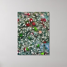 Pailletten und Schleim-Wandbild