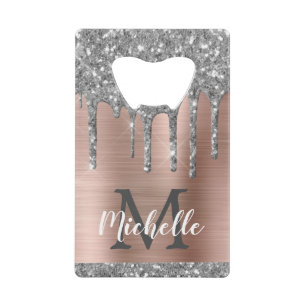 Paillettes argentées gouttes Monogramme métallisé 