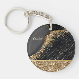 Paillettes de strass doré élégant sur fond marbre