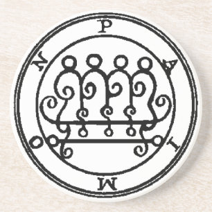 Paimon anbietenDisc Sandstein Untersetzer