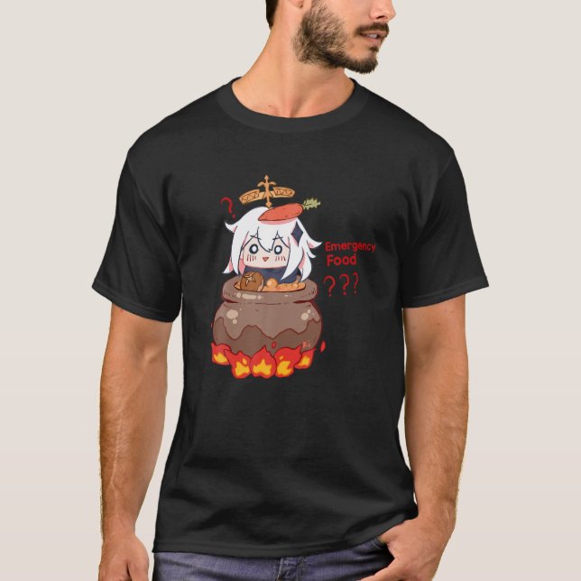 Paimon-Genshin-Impact-Emergency-Impact T-Shirt (Vorderseite)