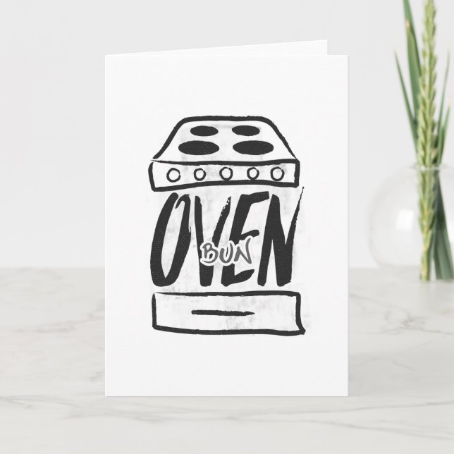 Pain au four - carte faire-part de grossesse (Devant)