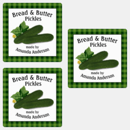 Pain & Beurre Pickets Plaid S Étiquette alimentair