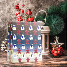 Pain d'épice Hommes et Snowmen, Sac cadeau de Noël