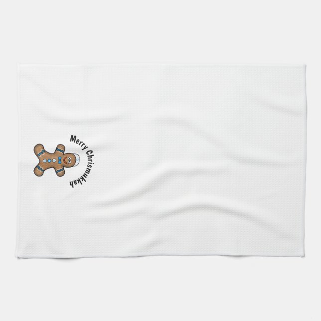 Pain d'épice juif Homme serviette de cuisine (Horizontal)