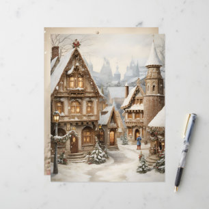 Pain d'épice Maison de Noël Papier à grattoir