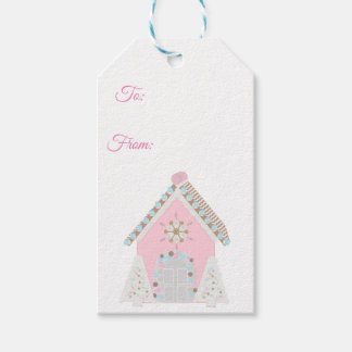 Pain d'épice rose étiquettes cadeaux maison