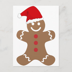 Pain d'épices Carte postale Père Noël reideer traî