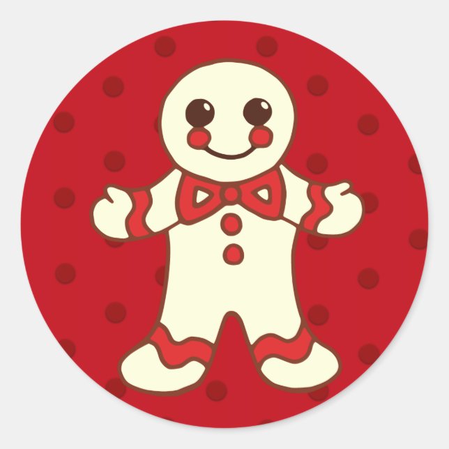 Pain d'épices Cookies de Noël Stickers (Devant)