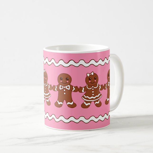 Pain d'épices Garçons et filles Café Mug (Devant droit)