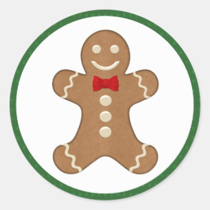 Pain d'épices Homme Cookie Stickers de vacances
