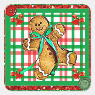 Pain d'épices Hommes Patch Stickers de Noël