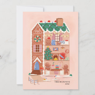 pain d'épices maison noël carte de voeux magique