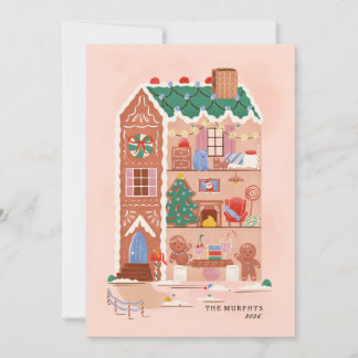 pain d'épices maison noël carte de voeux magique