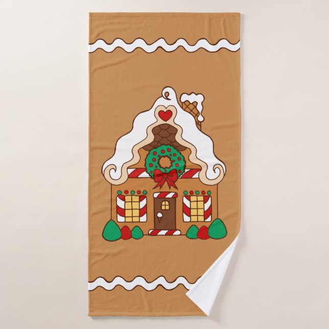 Pain d'épices Maison serviette de bain (Serviette de bain)