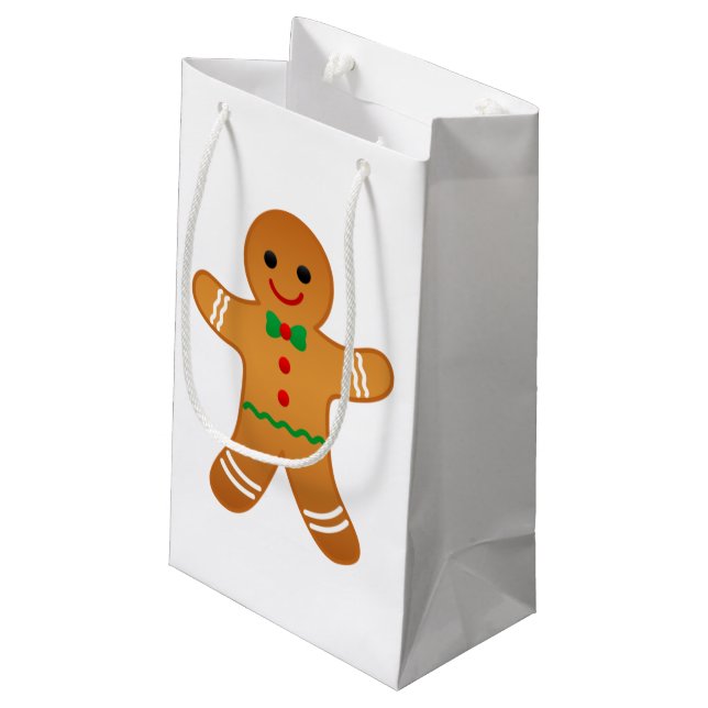 Pain d'épices mignon homme cadeau de Noël sac (Dos Angle)