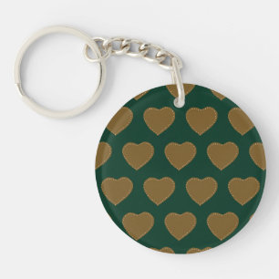 Pain d'épices Porte - clé (vert et Brown)