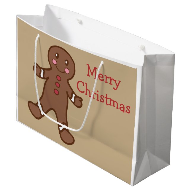 Pain d'épices Sac cadeau de Noël (Devant Angle)