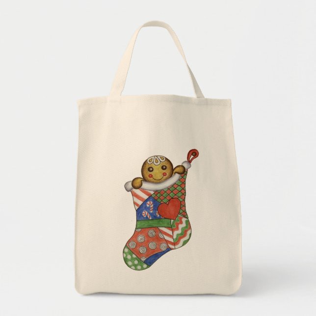 Pain d'épices Sac de stockage de Noël (Devant)