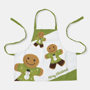 Pain d'épices Vert Sweat vacances de Noël tablier