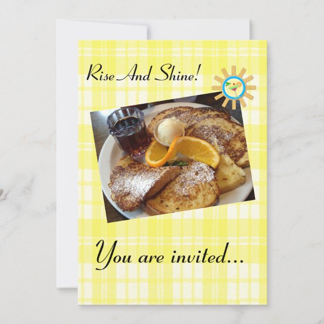 Pain perdu - Invitation personnalisée pour le peti (Devant)