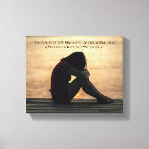 Pain von Kahlil Gibran Leinwanddruck